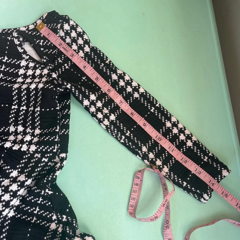 The Children's Place Black and White Fit and Flare Dress